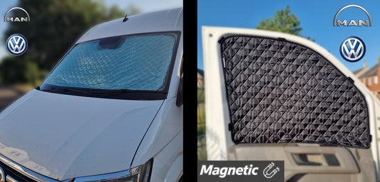Premium Magnetic Thermal Window Blinds For New Generation VW Crafter & MAN TGE