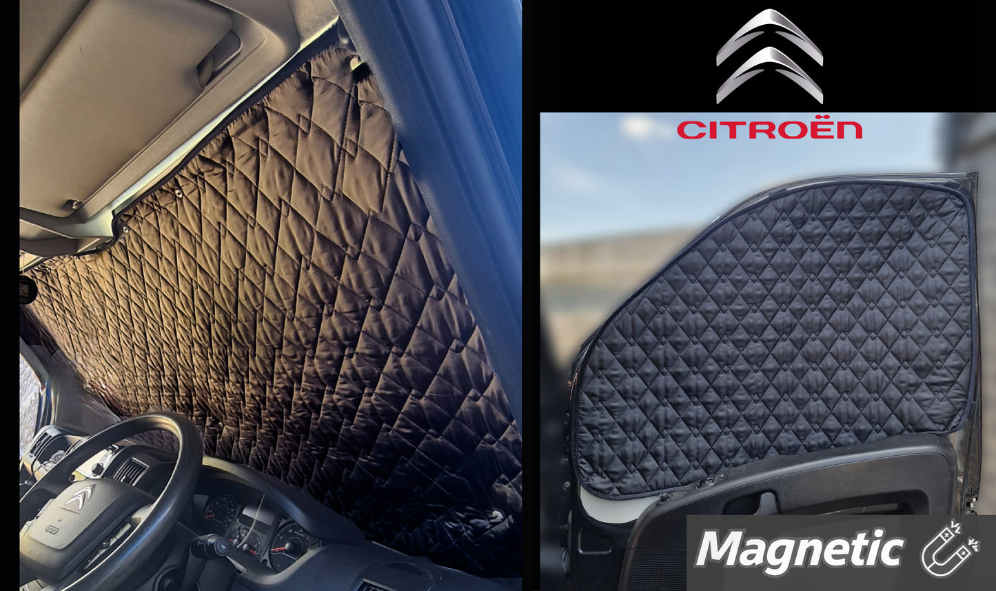 Citroën Relay Thermal Blinds–Windscreen & Magnetic Driver & Passenger Door Covers