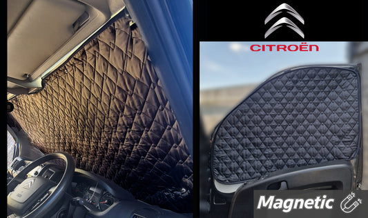 Citroën Relay Thermal Blinds–Windscreen & Magnetic Driver & Passenger Door Covers