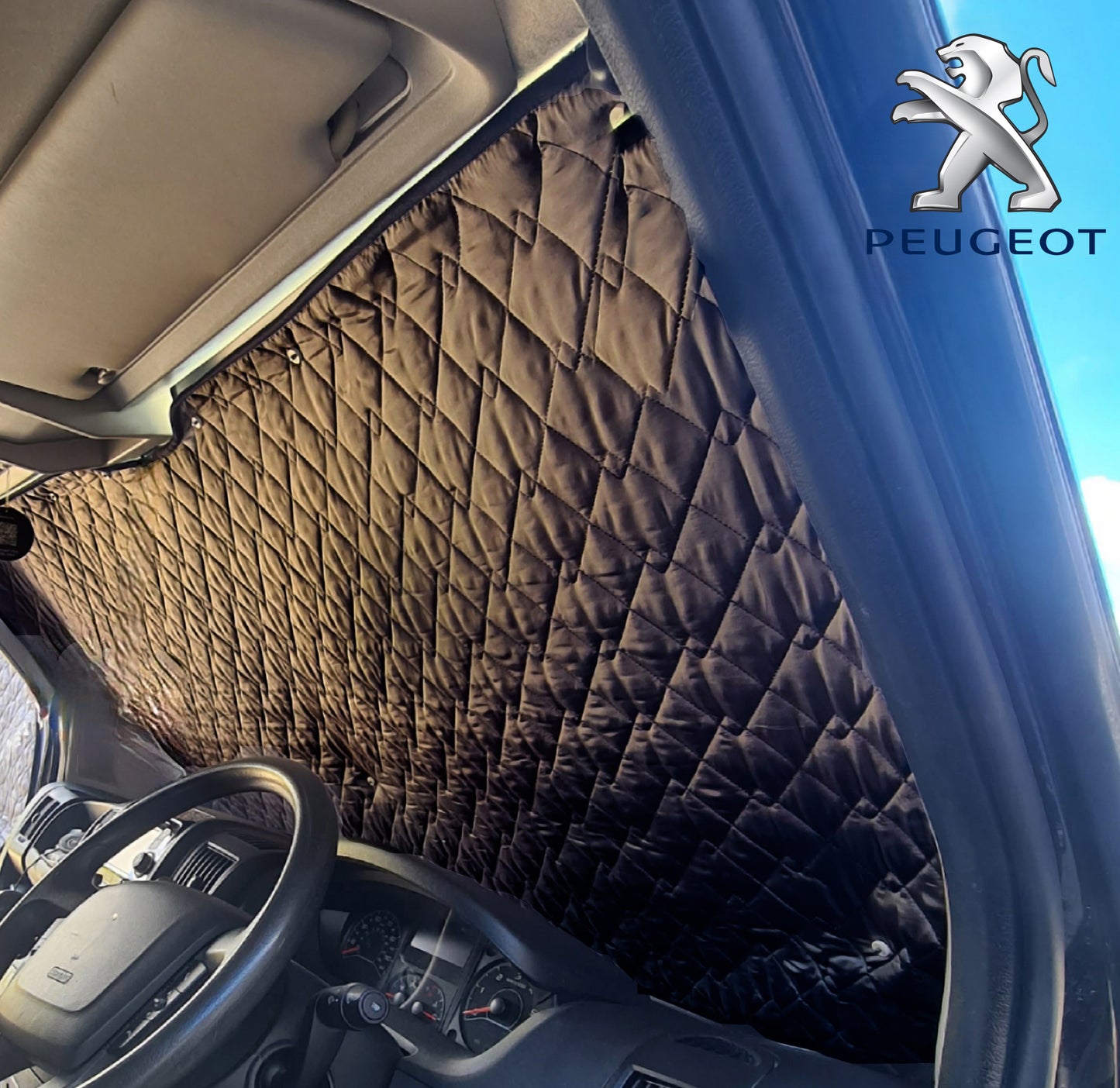 Peugeot BOXER Thermal Blinds–Windscreen & Magnetic Driver &Passenger Door Covers