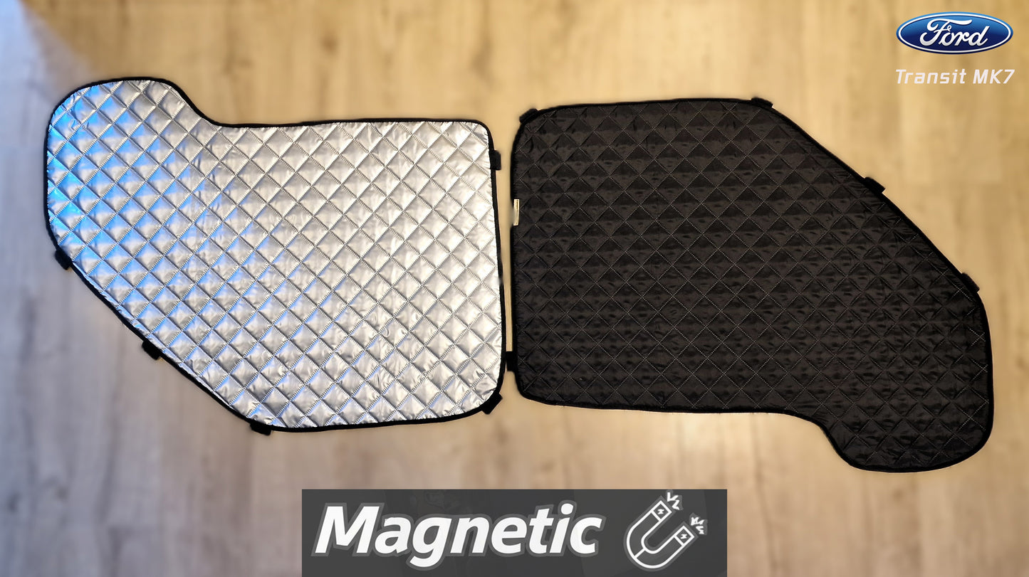 Ford Transit Mk7 Thermal Blinds/Covers Windscreen & Magnetic Driver & Passenger Door