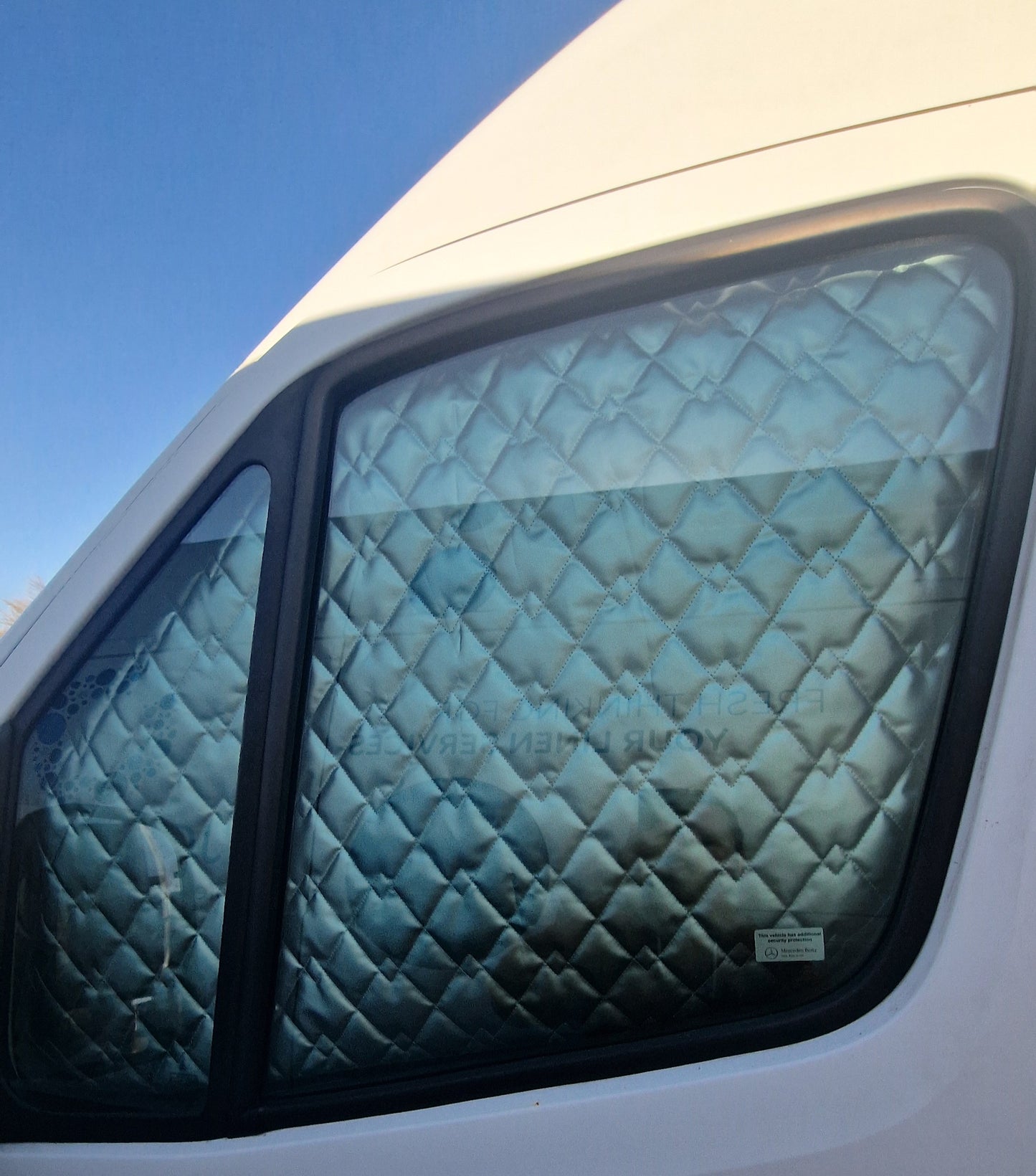 Mercedes Sprinter (3rd Gen) Thermal Blinds/Covers: Windscreen & Magnetic Driver & Passenger Door