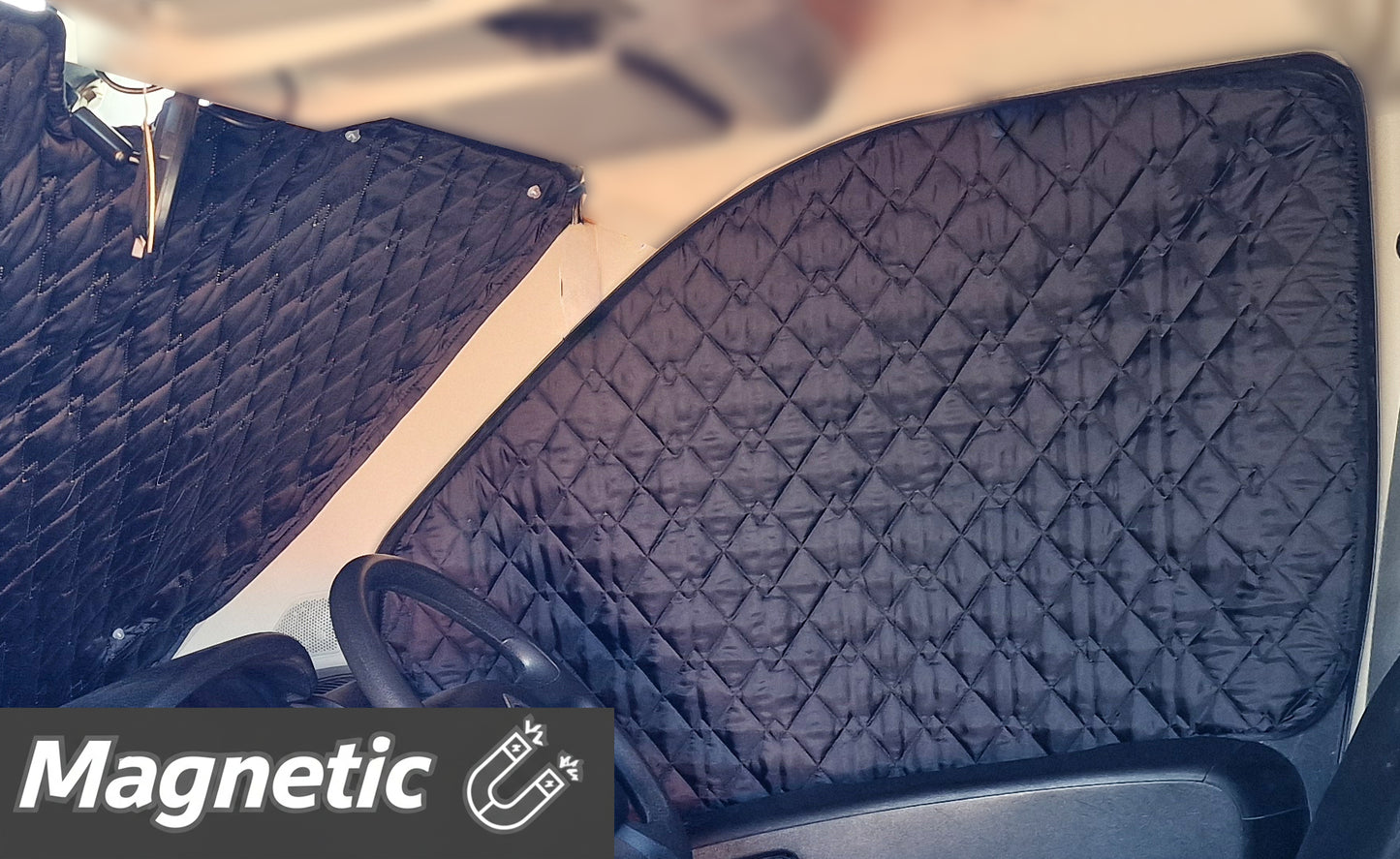 Peugeot BOXER Thermal Blinds–Windscreen & Magnetic Driver &Passenger Door Covers