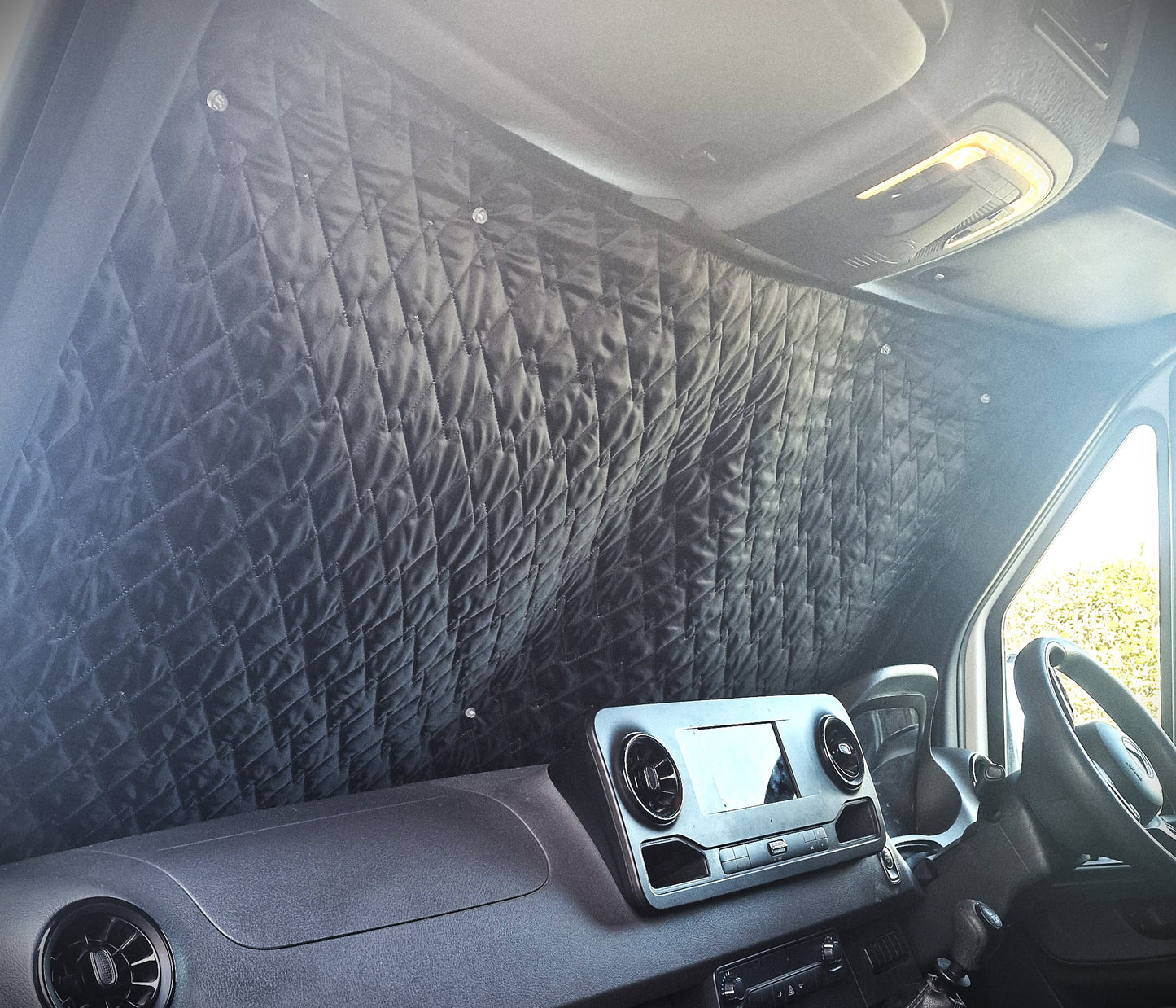 Mercedes Sprinter (3rd Gen) Thermal Blinds/Covers: Windscreen & Magnetic Driver & Passenger Door