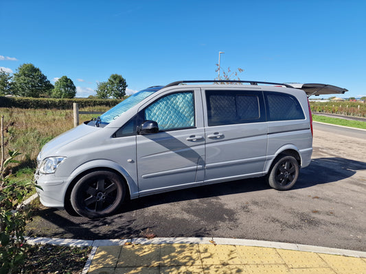 Mercedes-Benz Vito/Viano (W639) Thermal Blinds Set – Complete Cab & Rear Coverage