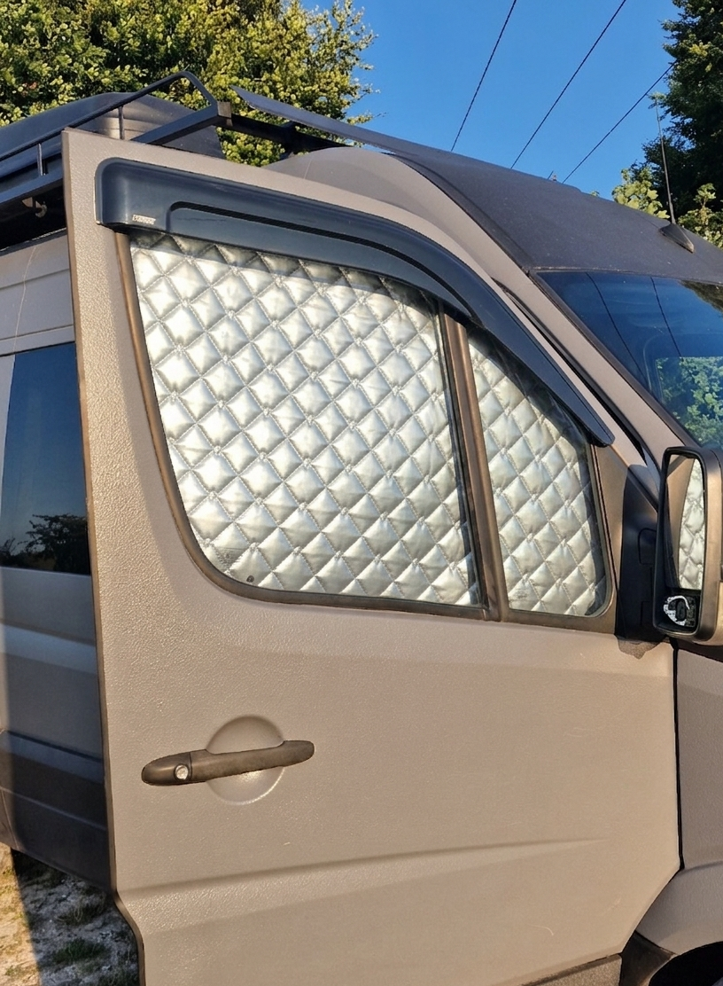 Premium Magnetic Side Window Thermal Blinds (Pair) for Mercedes Sprinter & VW Crafter (2006–2018 models)