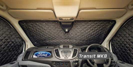 Ford Transit MK8 Thermal Blinds – Windscreen & Magnetic Driver & Passenger Door Covers