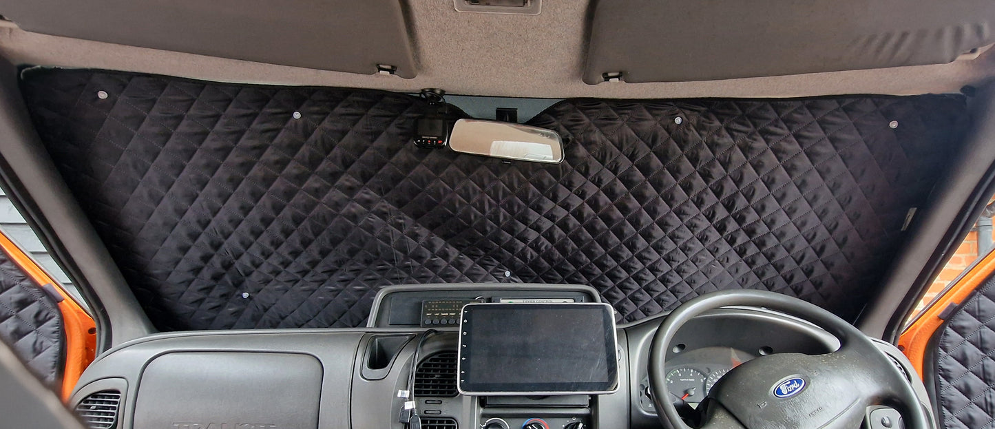 Ford Transit Mk7 Thermal Blinds/Covers Windscreen & Magnetic Driver & Passenger Door