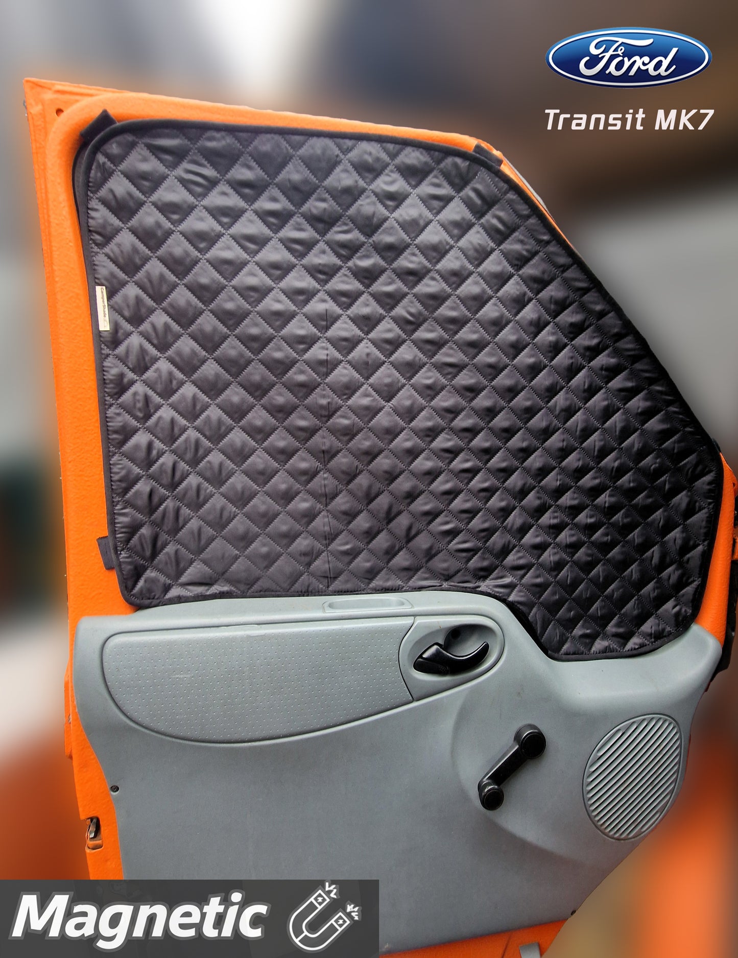 Ford Transit Mk7 Magnetic Thermal Window Covers – Driver &amp; Passenger Doors (2006–2013)