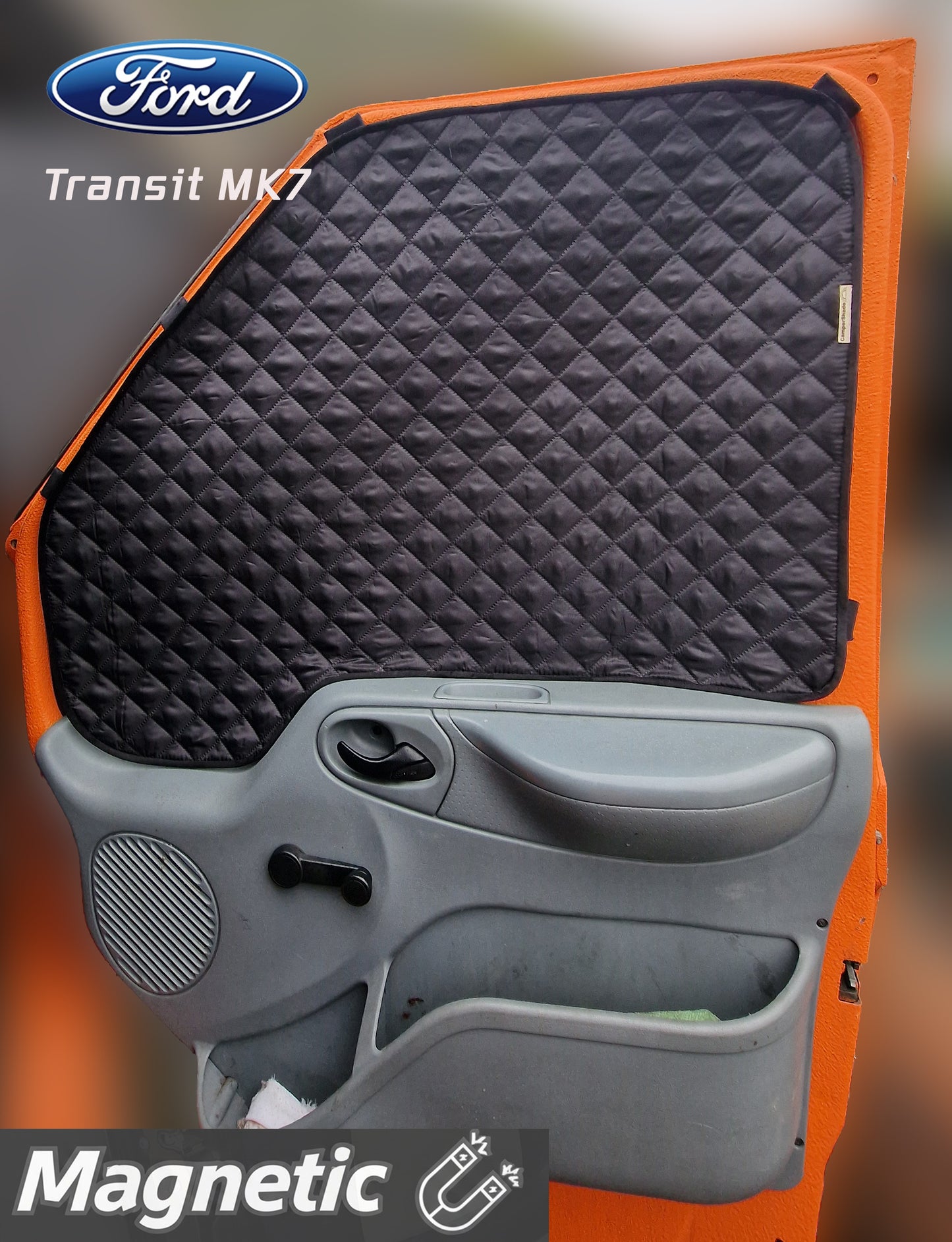 Ford Transit Mk7 Magnetic Thermal Window Covers – Driver &amp; Passenger Doors (2006–2013)