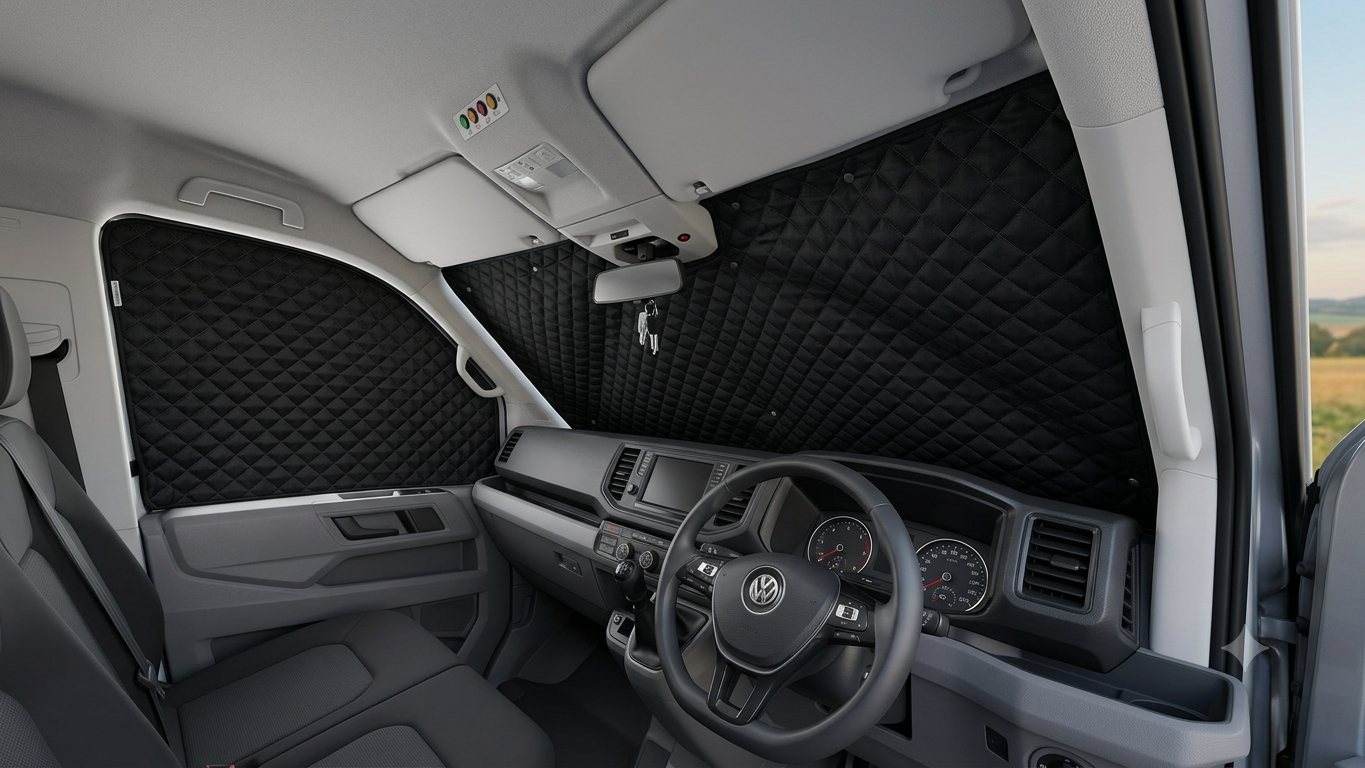 Premium Magnetic Thermal Window Blinds For New Generation VW Crafter & MAN TGE