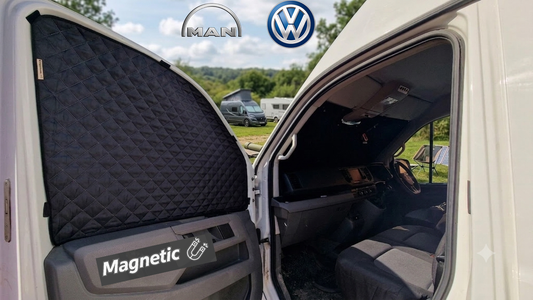 Premium Magnetic Thermal Window Blinds For New Generation VW Crafter & MAN TGE