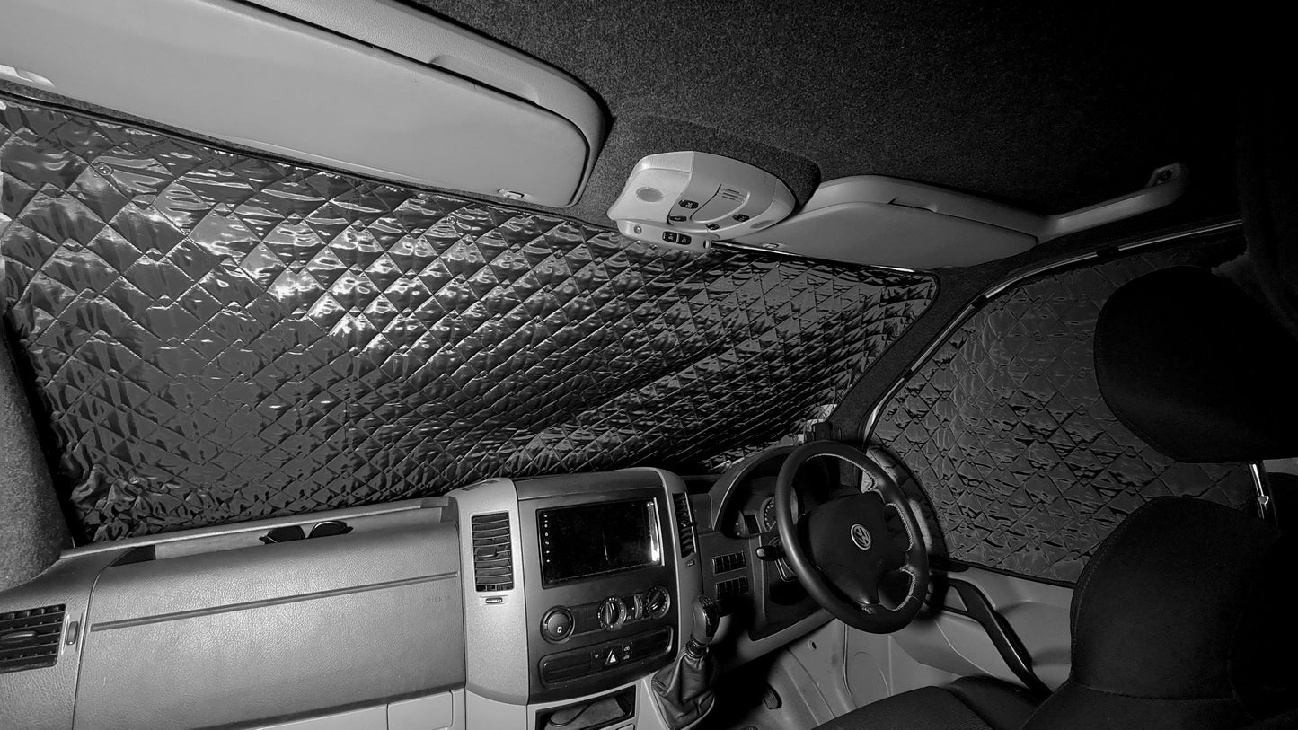 Volkswagen crafter front windscreen blind cover inside 