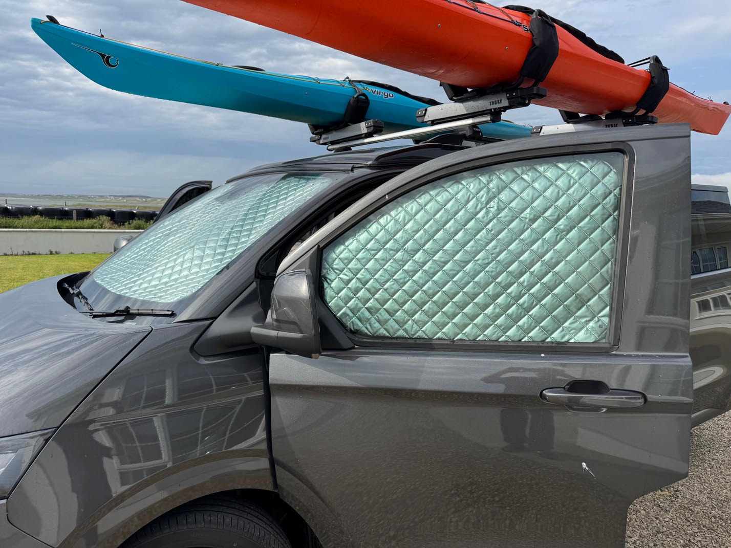 VW T7 Thermal Blinds – Magnetic Driver & Passenger Door Covers