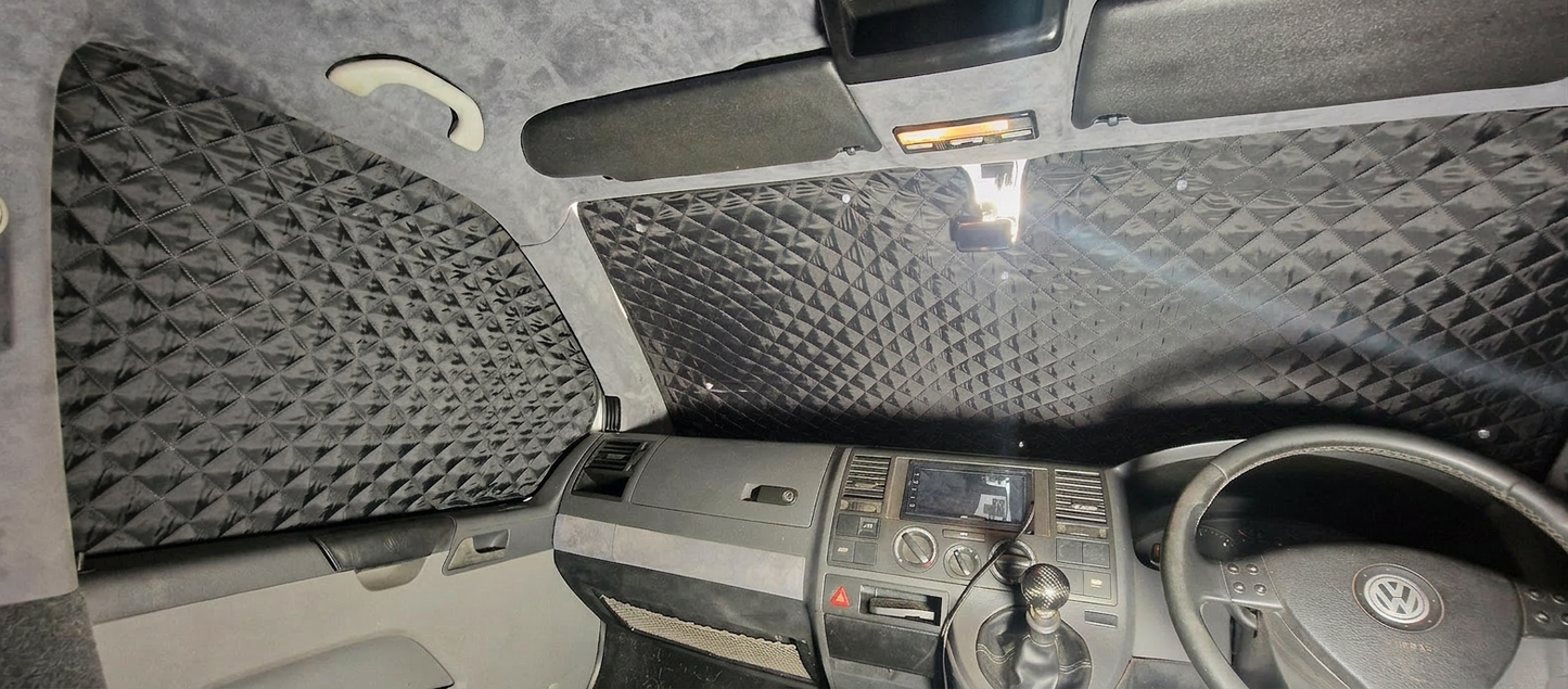 VW Transporter T5 & T6 Premium Thermal Blinds – Windscreen, Driver and Passenger Door Cover Set