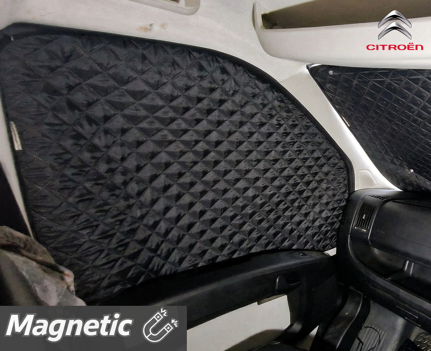 Citroën Relay Thermal Blinds–Windscreen & Magnetic Driver & Passenger Door Covers