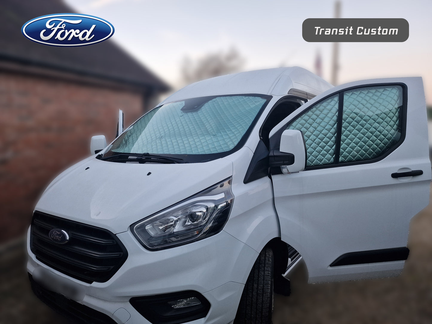 Ford Transit Custom Magnetic Thermal Window Covers – Driver & Passenger Side (Pair)