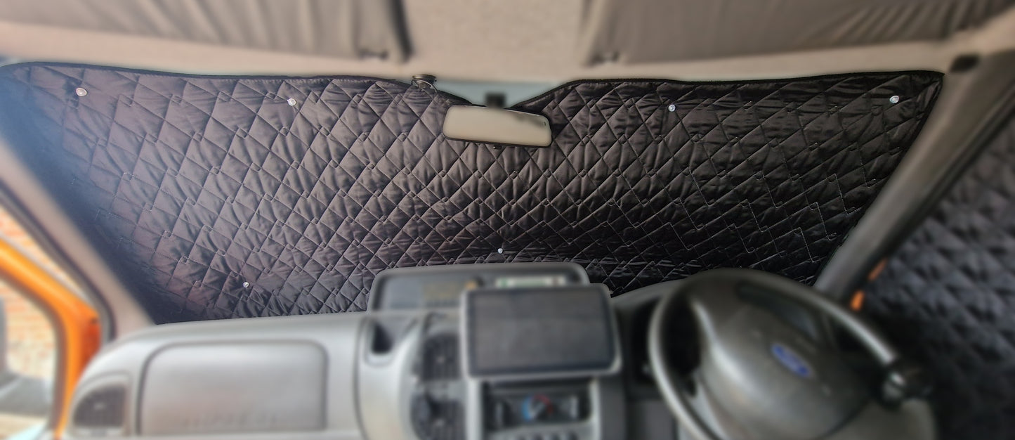 Ford Transit Mk7 Thermal Blinds/Covers Windscreen & Magnetic Driver & Passenger Door