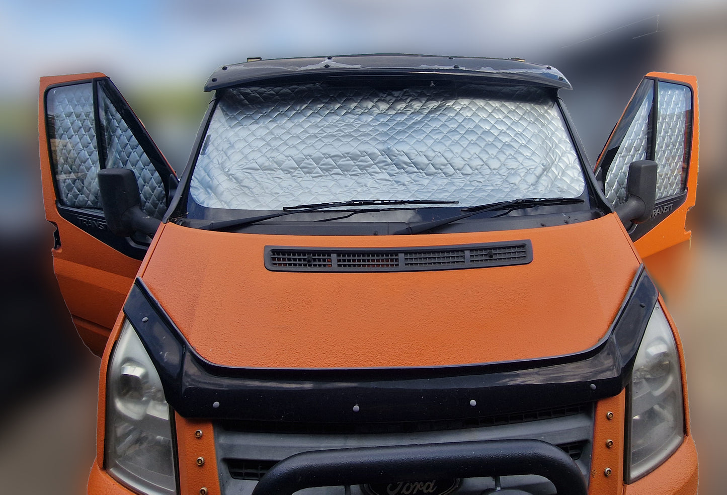 Ford Transit Mk7 Thermal Blinds/Covers Windscreen & Magnetic Driver & Passenger Door