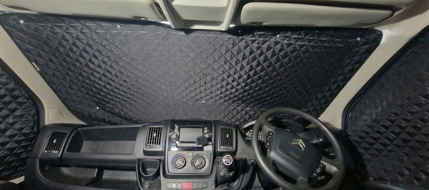 Citroën Relay Thermal Blinds–Windscreen & Magnetic Driver & Passenger Door Covers