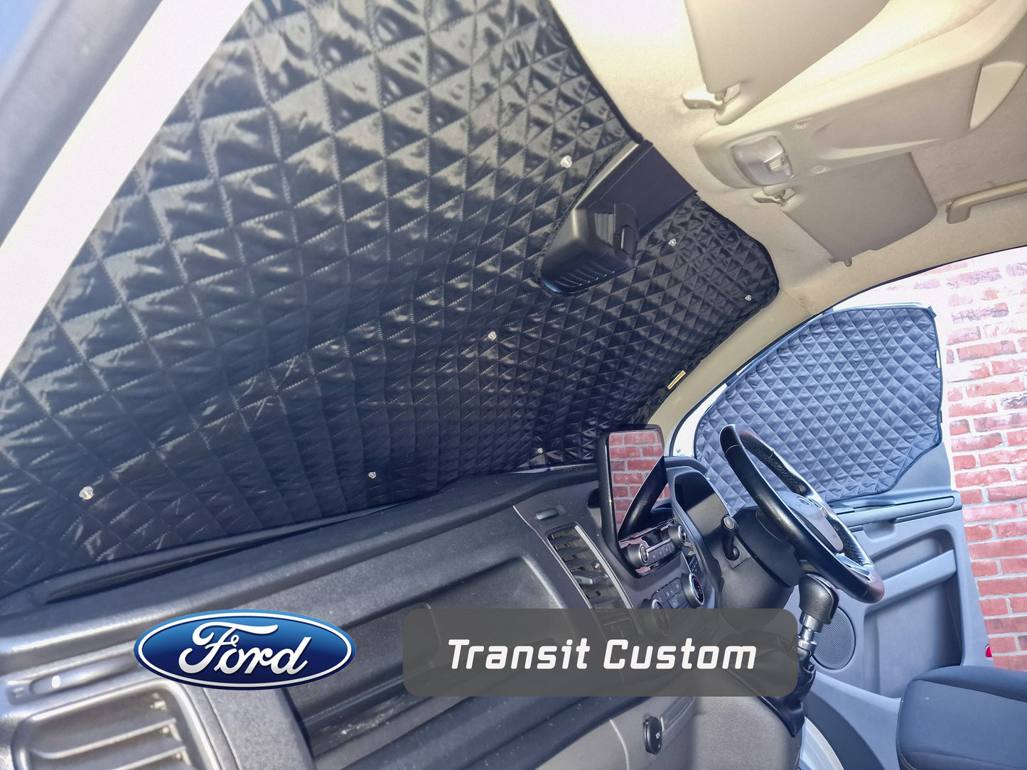 Ford Transit Custom Thermal Blinds – Windscreen, Magnetic Driver & Passenger Door Covers