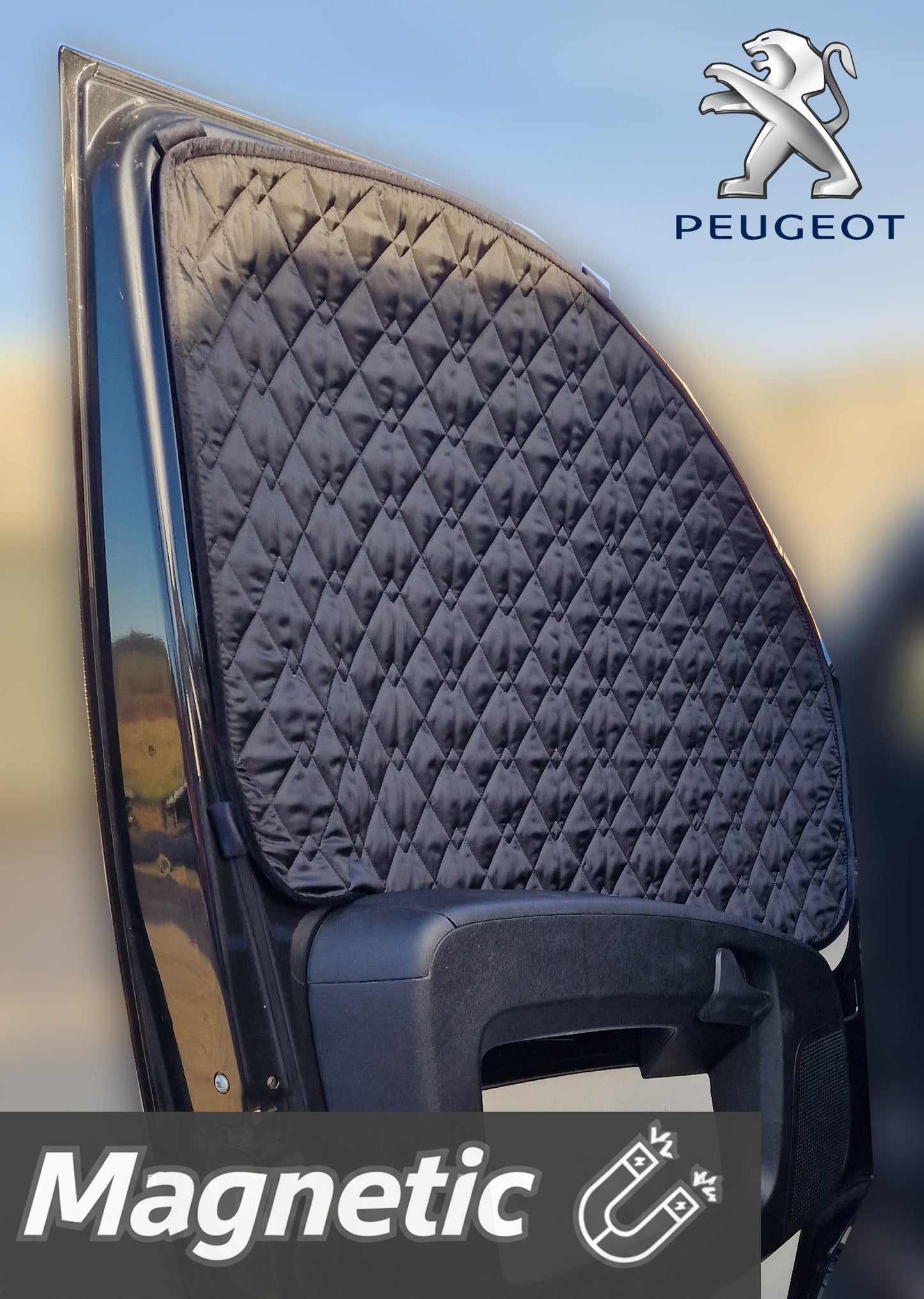 Peugeot BOXER Thermal Blinds–Windscreen & Magnetic Driver &Passenger Door Covers