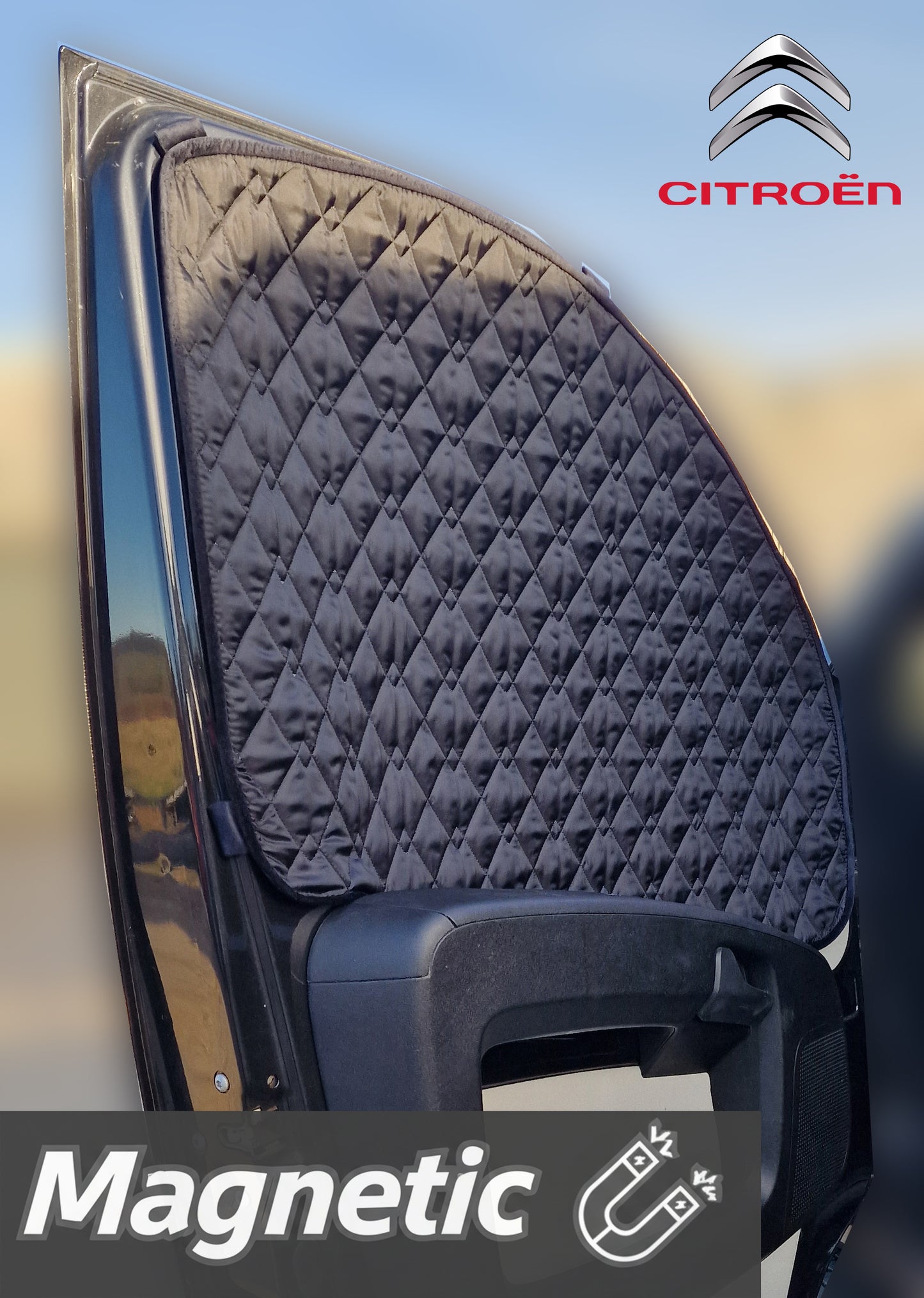 Citroën Relay Thermal Blinds–Windscreen & Magnetic Driver & Passenger Door Covers