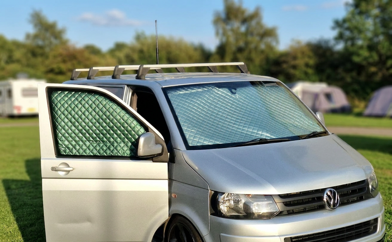 VW Transporter T5 & T6 Premium Thermal Blinds – Windscreen, Driver and Passenger Door Cover Set